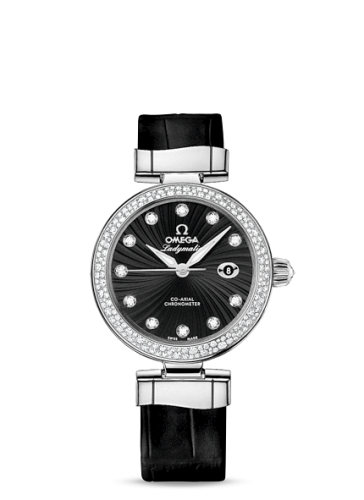 Omega LadyMatic Co-Axial 34 Stainless Steel / Diamond / Black